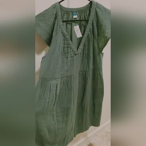 Old Navy small tall length olive green dress